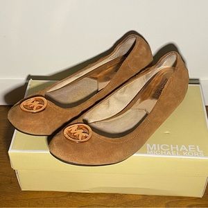 MICHAEL KORS Suede Fulton Ballet Flats Women’s Sz 9.5